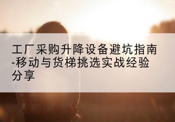 灵宝移动式升降机怎么选-工厂采购升降设备避坑指南-移动与货梯挑选实战经验分享